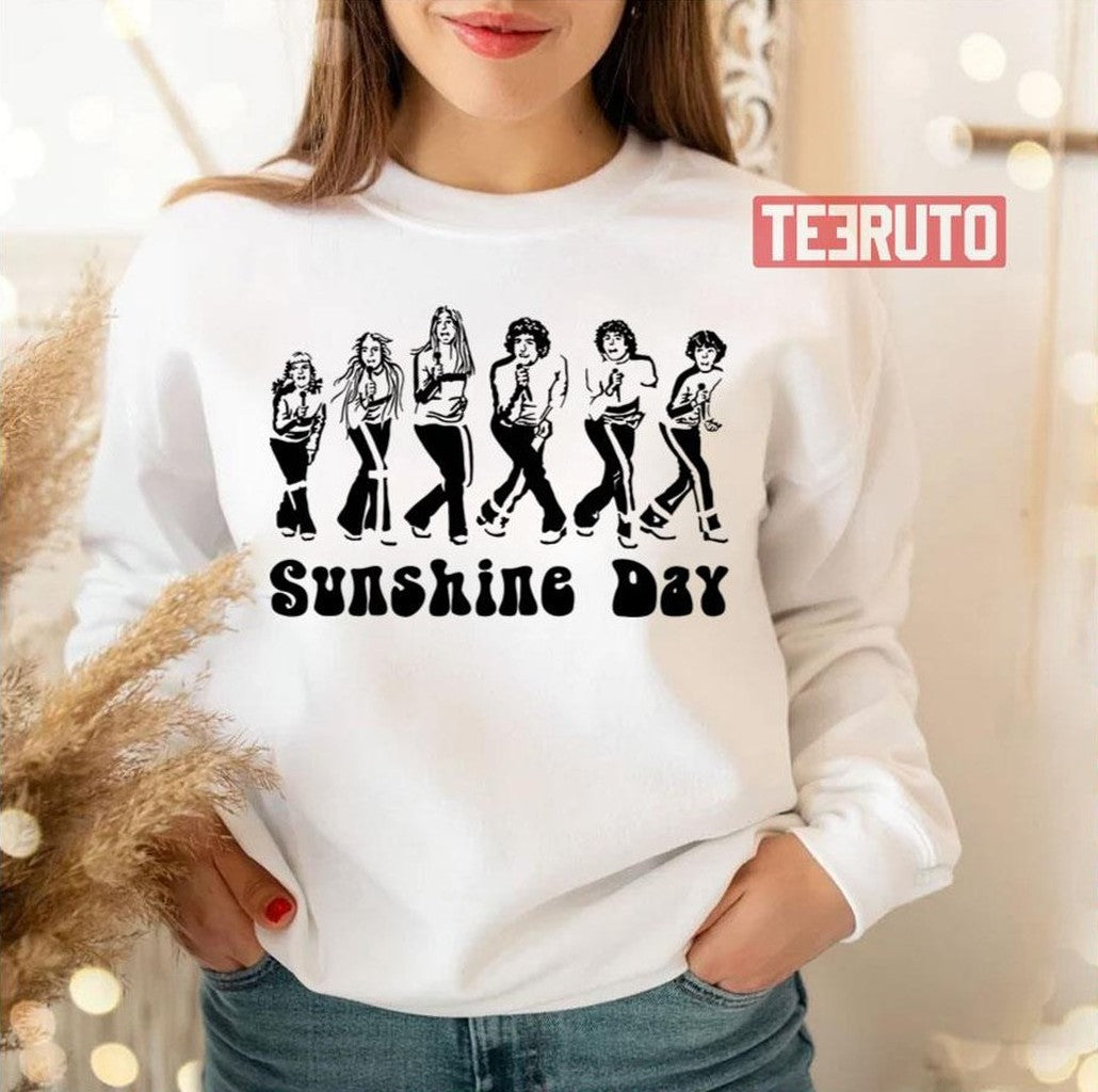 Sunshine Day Band Black The Brady Bunch Unisex T-Shirt