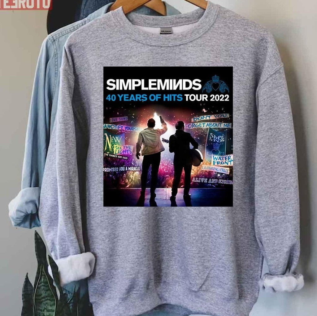 Simple Minds 40 Years Of Hits American Tour 2022 Unisex Sweatshirt