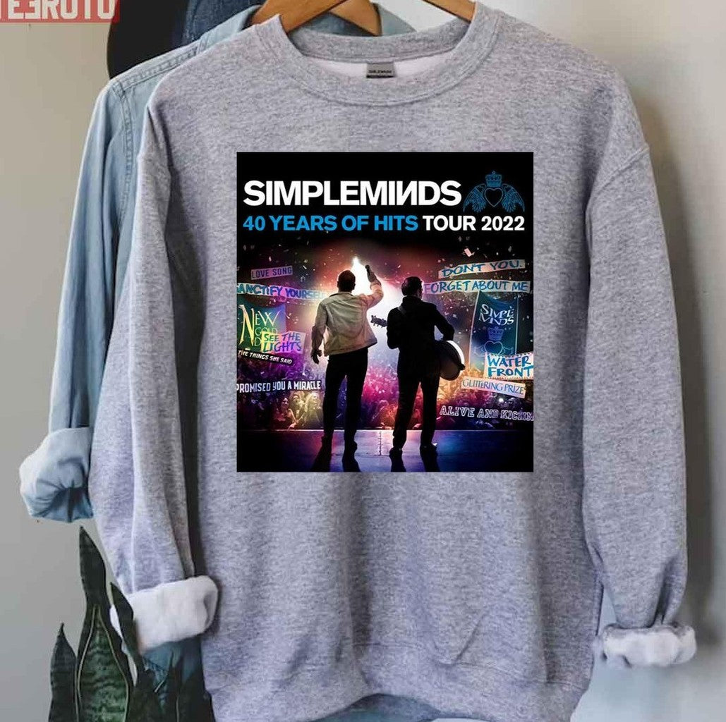 Simple Minds 40 Years Of Hits American Tour 2022 Unisex Sweatshirt