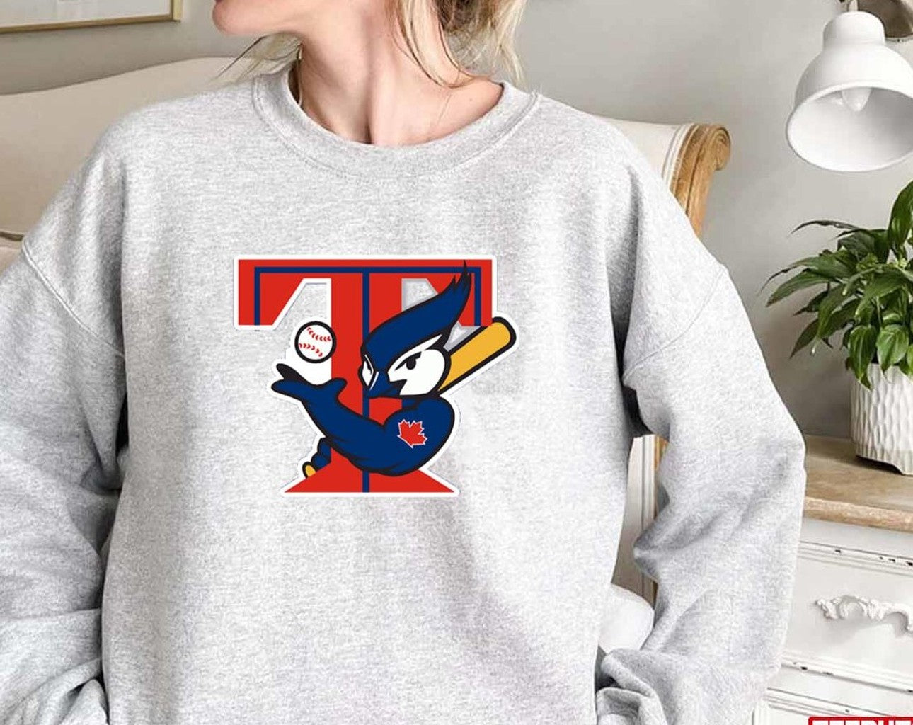 Baseball Toronto Blue Jays Red T Unisex Sweatshirt