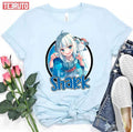 Round Shark Design Gawr Gura Hololive Unisex T-Shirt