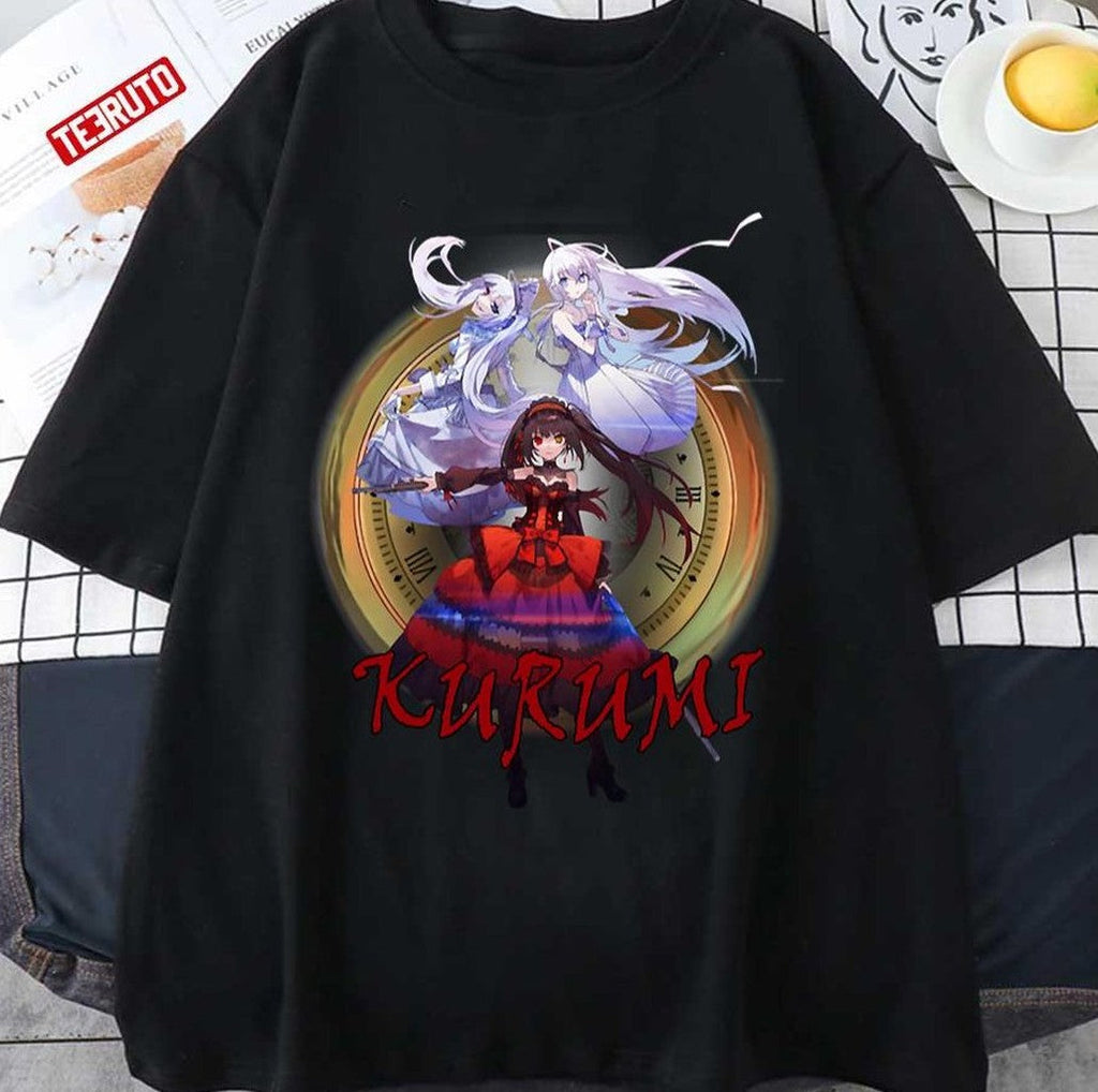 The Dangerous Girl Kurumi Tokisaki Kurumi Clock Date A Live Art Unisex T-shirt