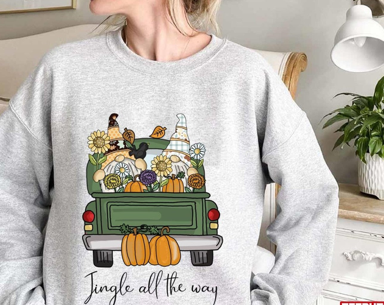 The Gnomes Autumn Jingle All The Way Unisex Sweatshirt