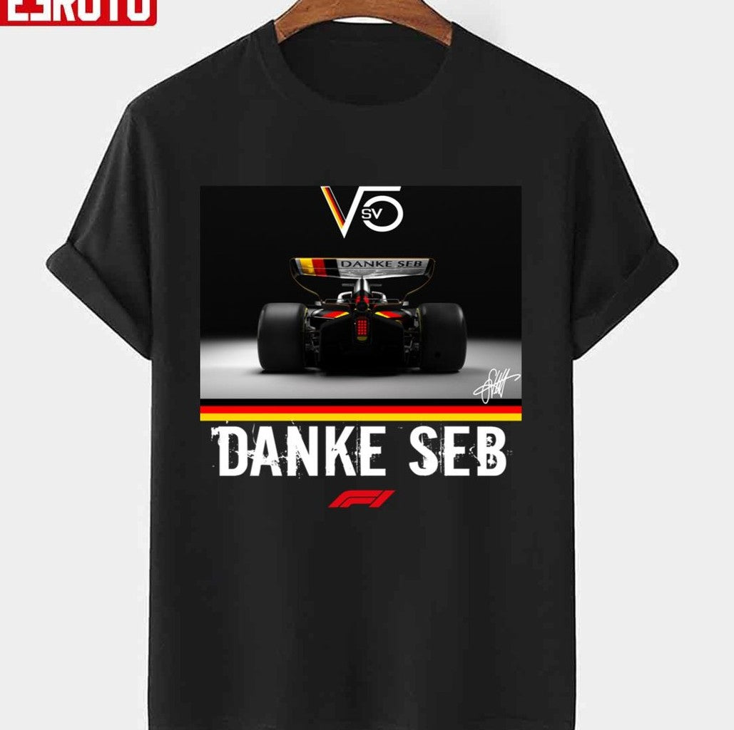 Thank You For The Memories Danke Seb F1 Sebastian Vettel Formula 1 Design Unisex T-Shirt