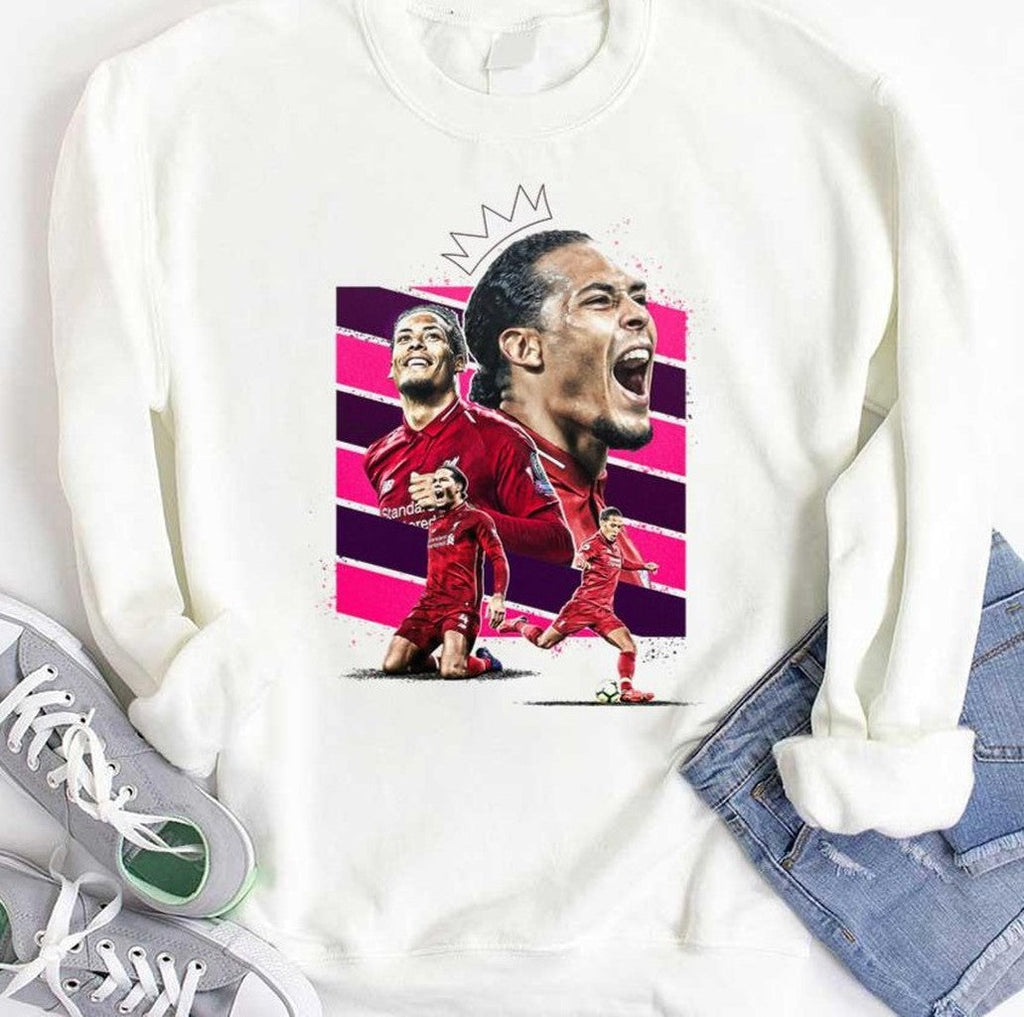 Art Illustration Virgil Van Dijk Unisex Hoodie