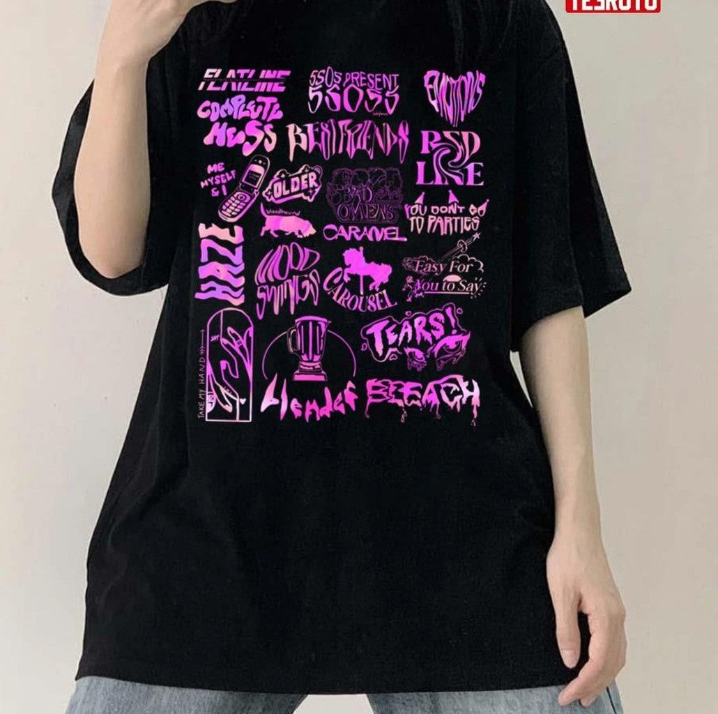 5sos5 Pink Tracklist 5 Seconds Of Summer Unisex Sweatshirt