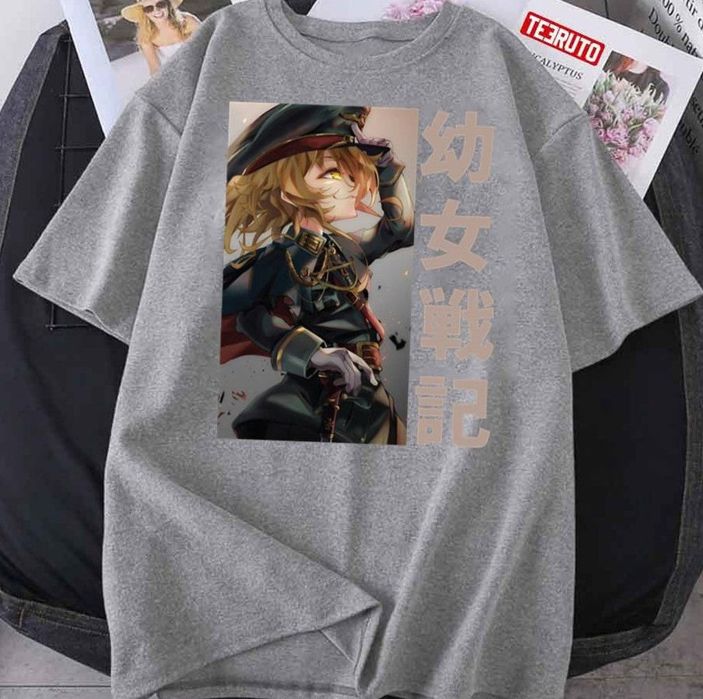 Anime Japanese Tanya Von Degurechaff Youjo Senki Unisex T-Shirt