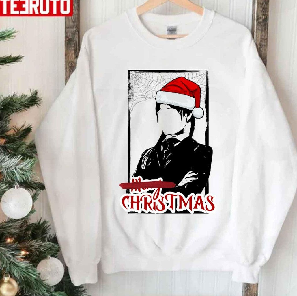 Not Merry Xmas Wednesday Christmas Unisex Sweatshirt