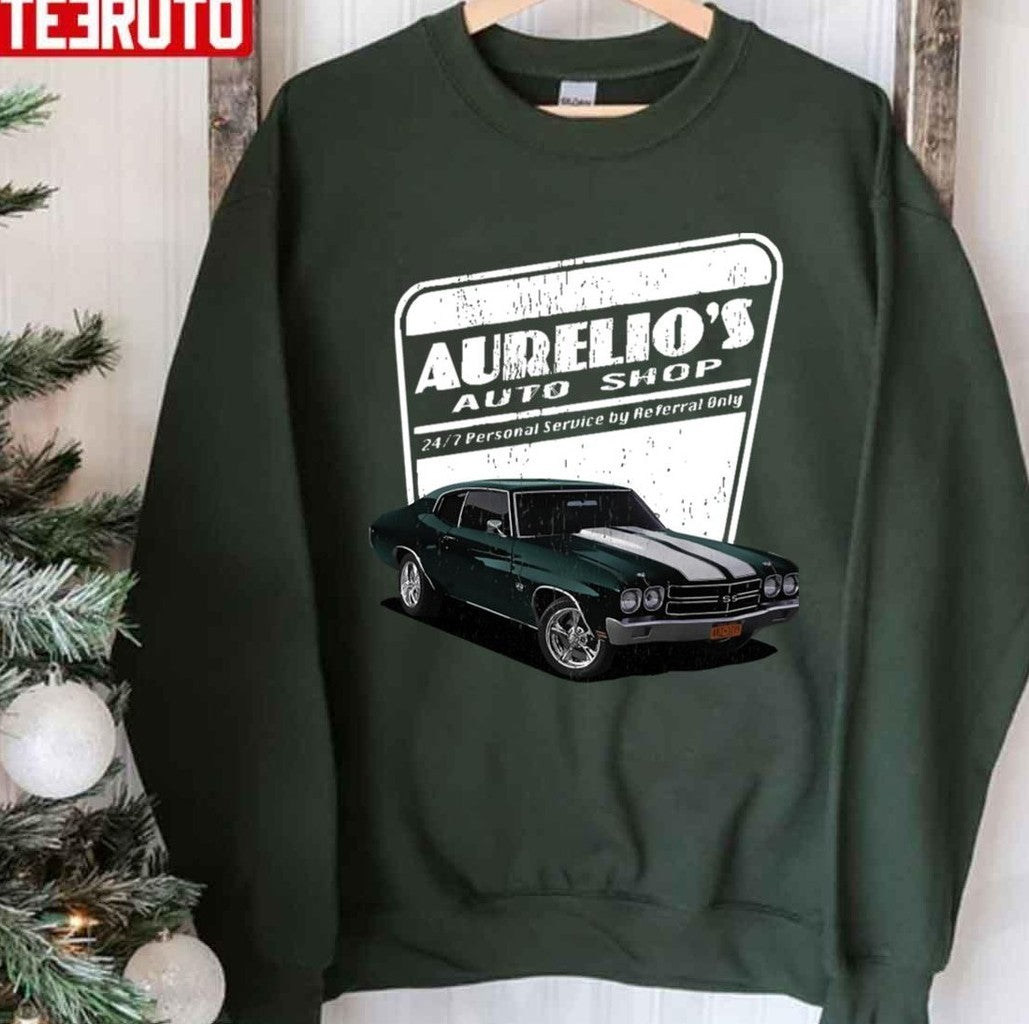 Aurelio's Auto Shop John Wick Keanu Reeves Unisex T-shirt