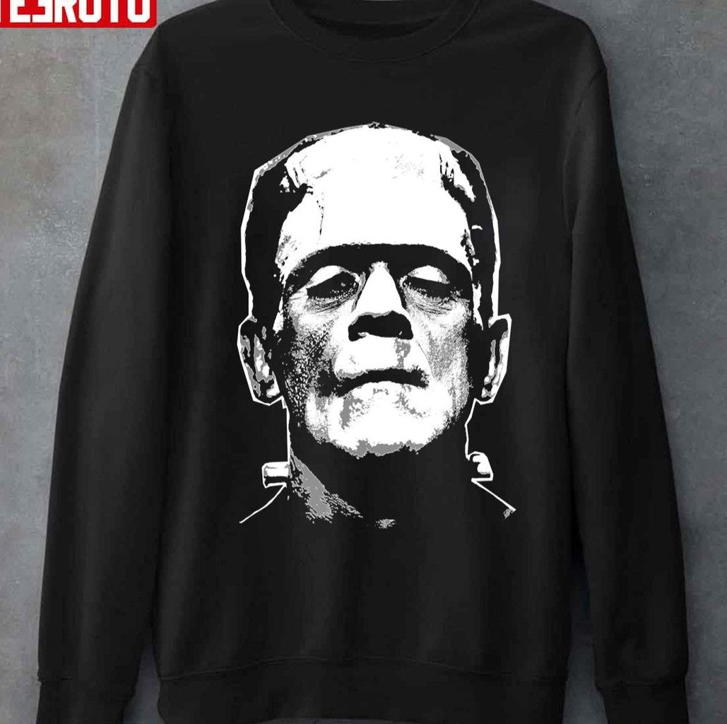 Scary Halloween Character Frankenstein Portrait Unisex T-Shirt