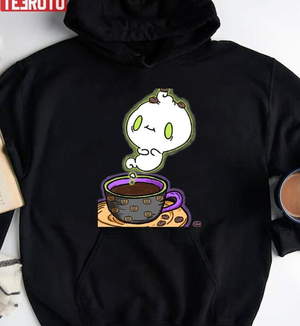 More Espresso Less Depresso Halloween Cute Ghost Unisex Sweatshirt