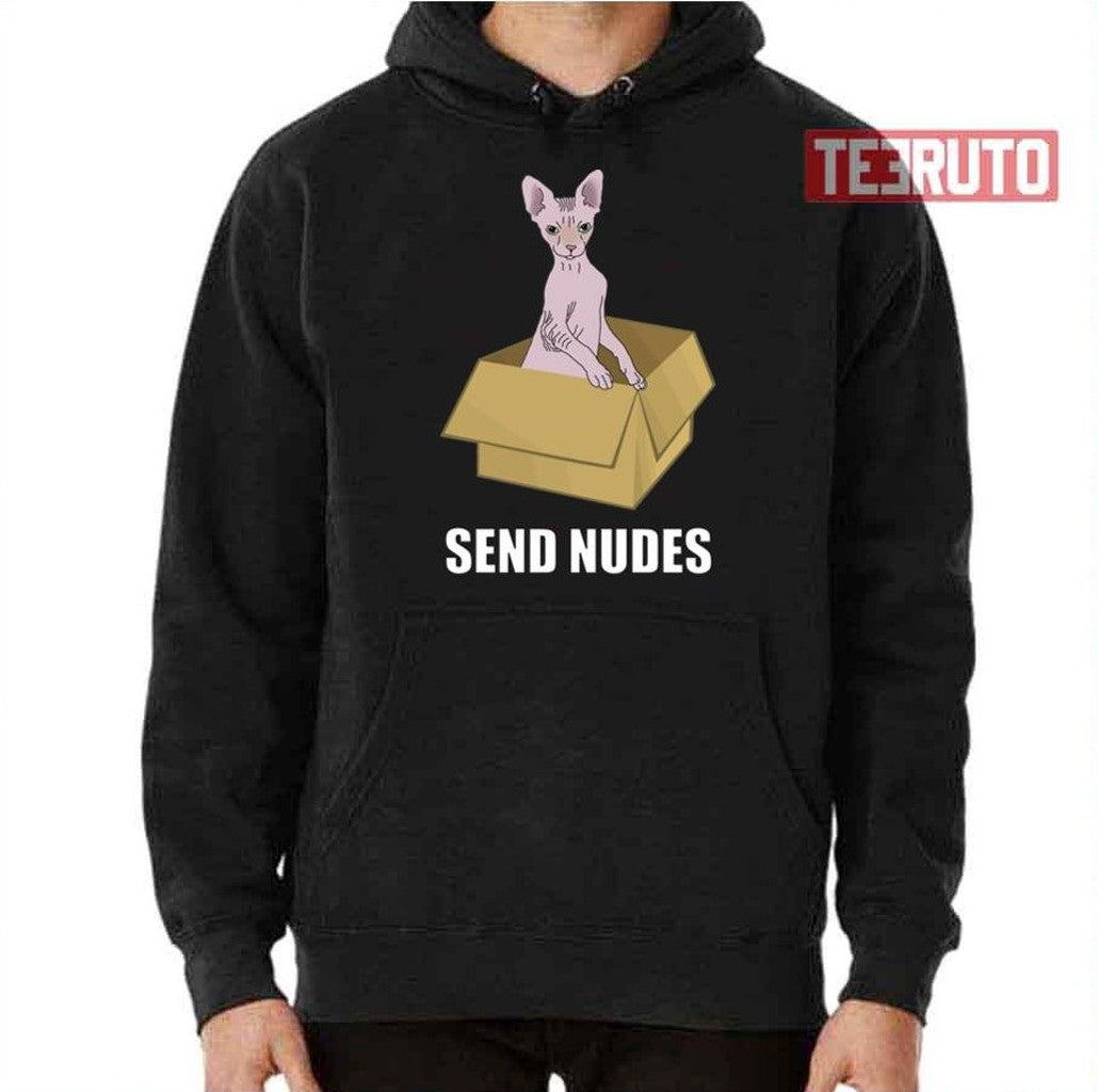Send Nudes Hairless Cat Meme Unisex T-Shirt