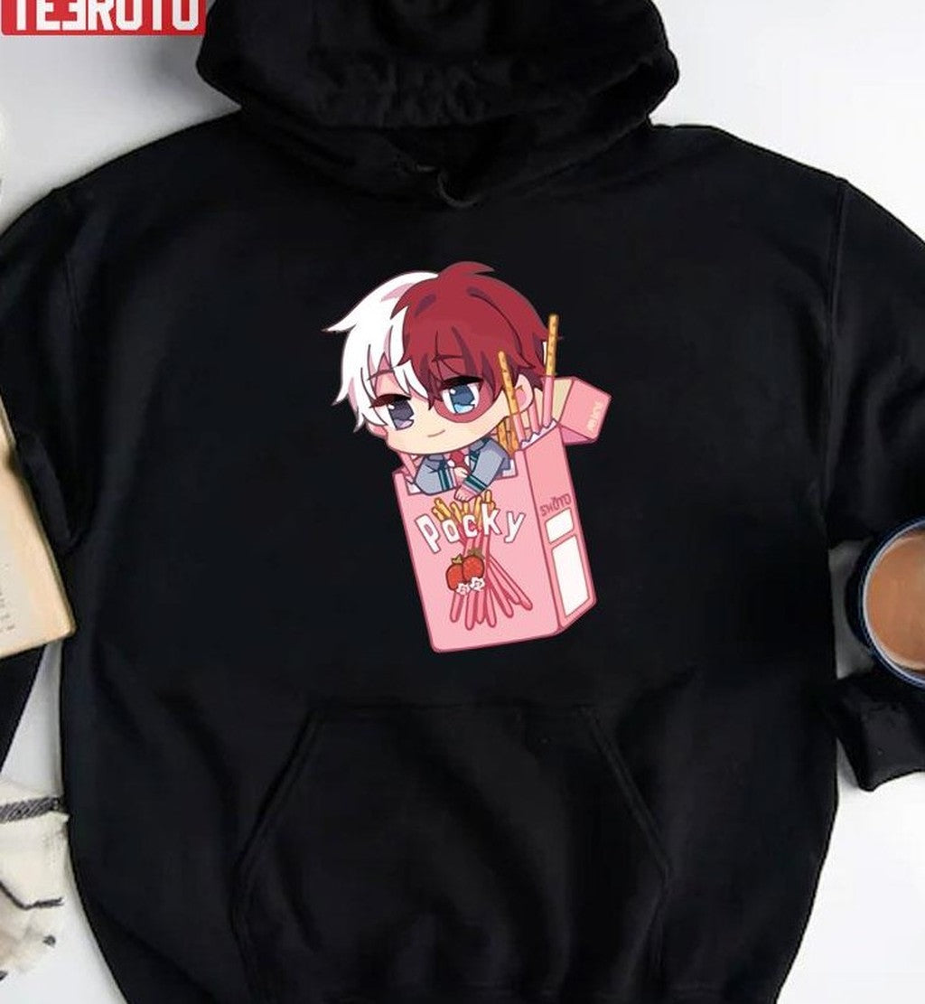 Pock Snack Time Cute Hero Shoto Todoroki Unisex T-Shirt
