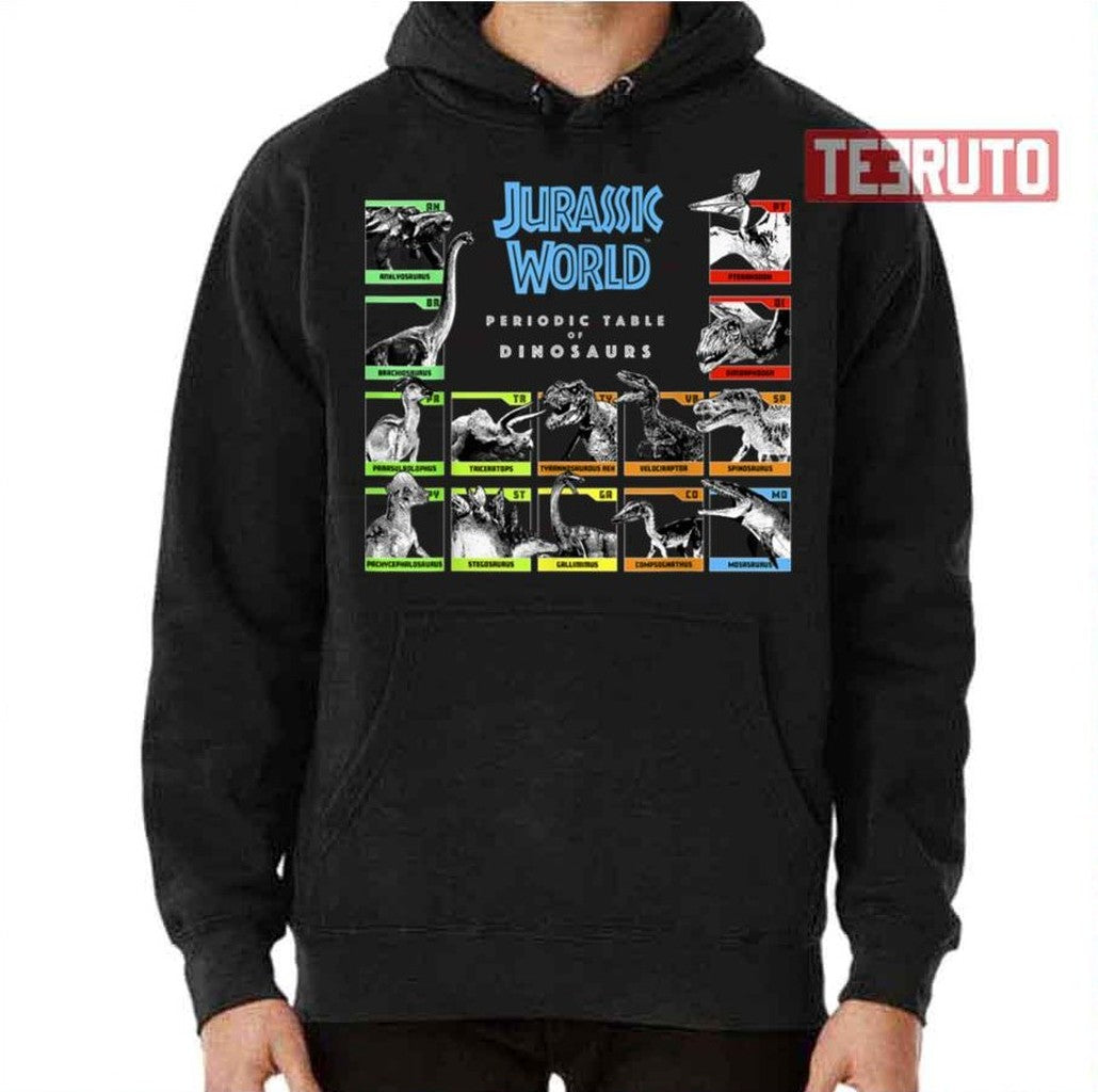 Periodic Table Of Dinosaurs Jurassic World Unisex T-Shirt