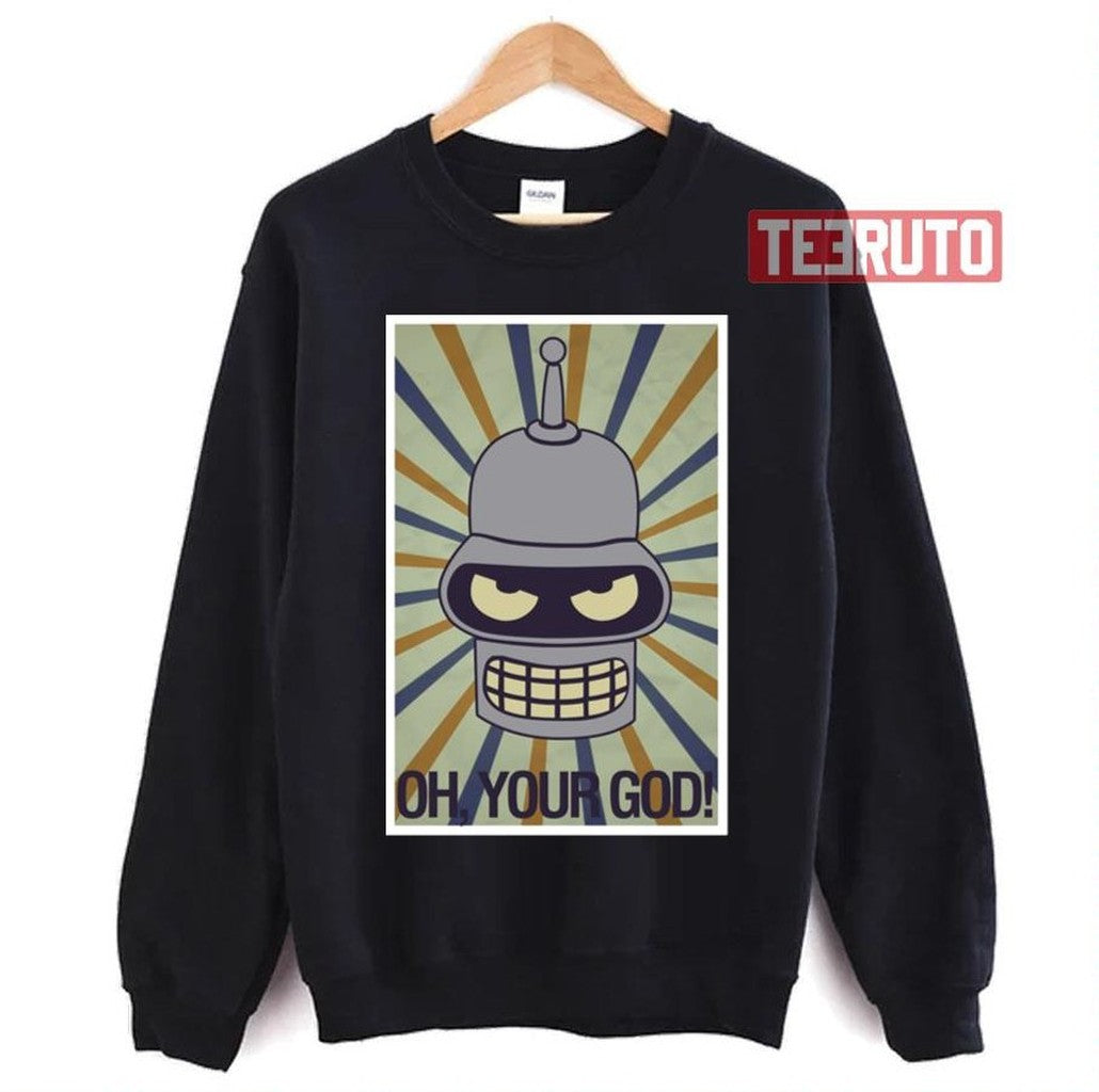 Bender Vintage Your God The Futurama Unisex T-Shirt