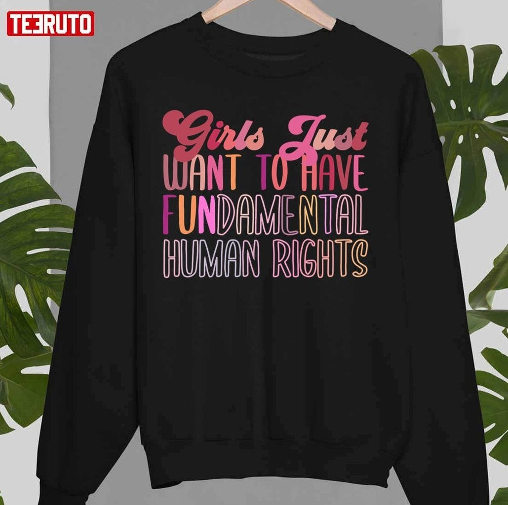 Black Girls Just Want To Have Fundamental Rights Retro Unisex T-Shirt