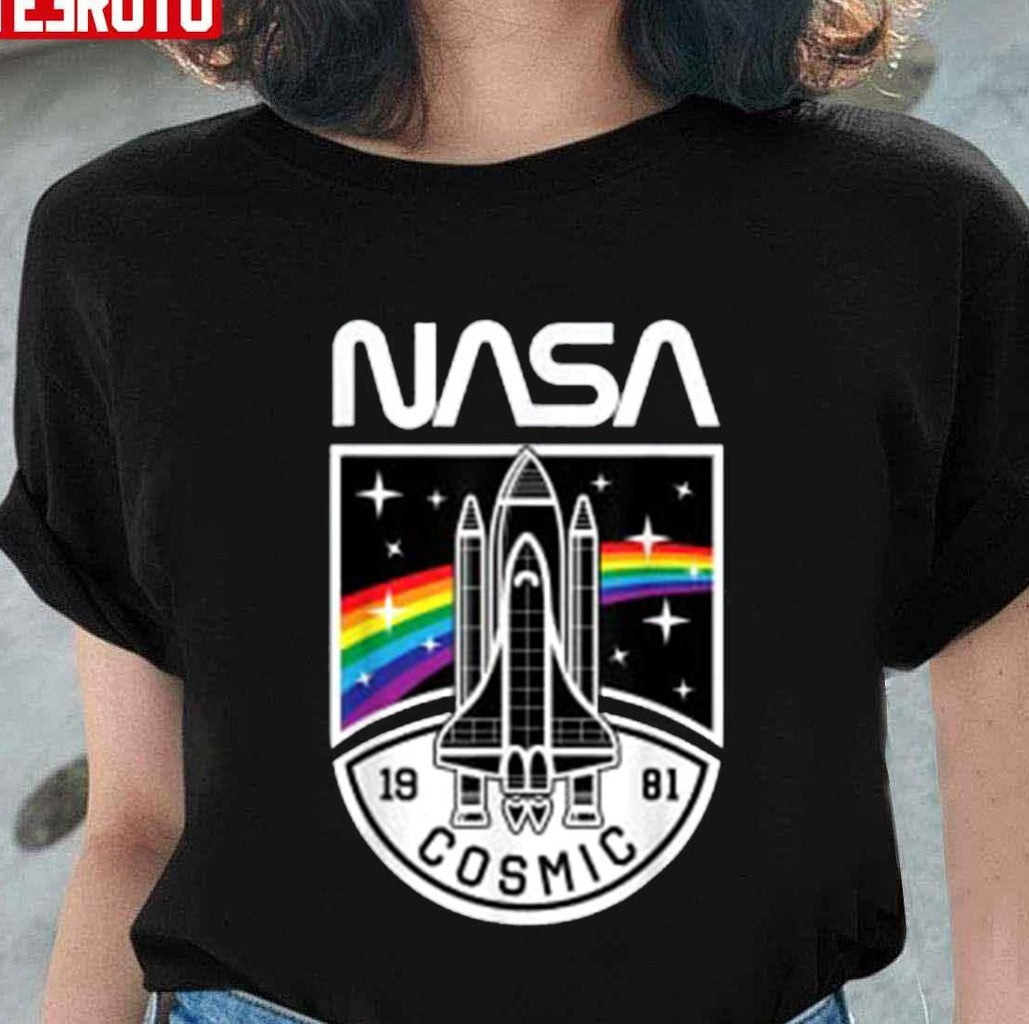 Nasa 1981 Cosmic With Space Shuttle Unisex T-Shirt