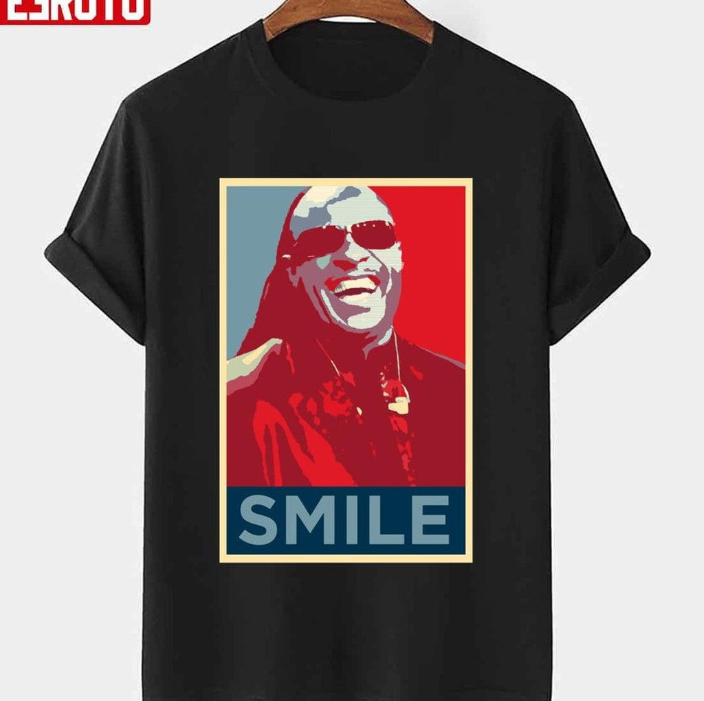Smile Stevie Wonder Hope Art Unisex T-Shirt