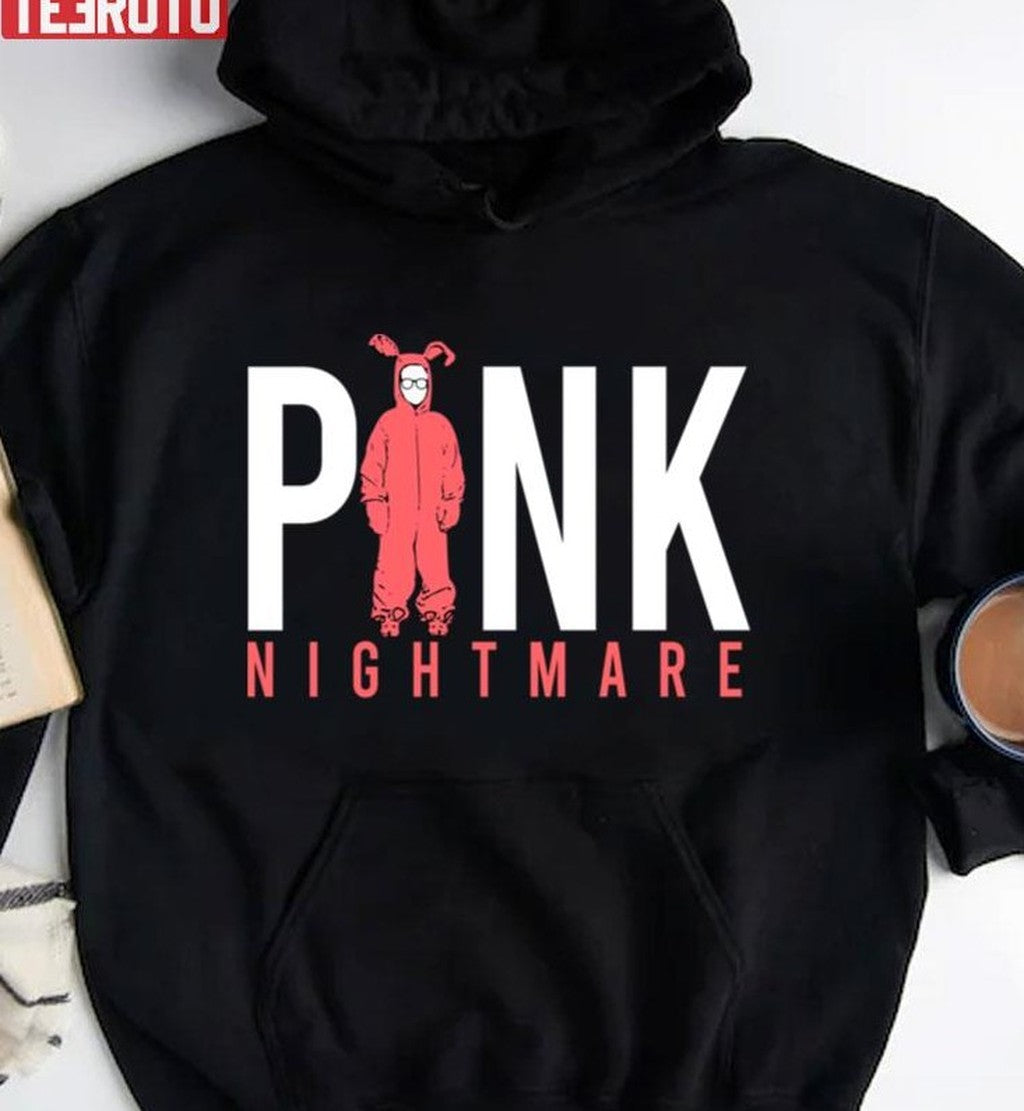 Pink Nightmare A Christmas Story Cute Bunny Unisex Sweatshirt