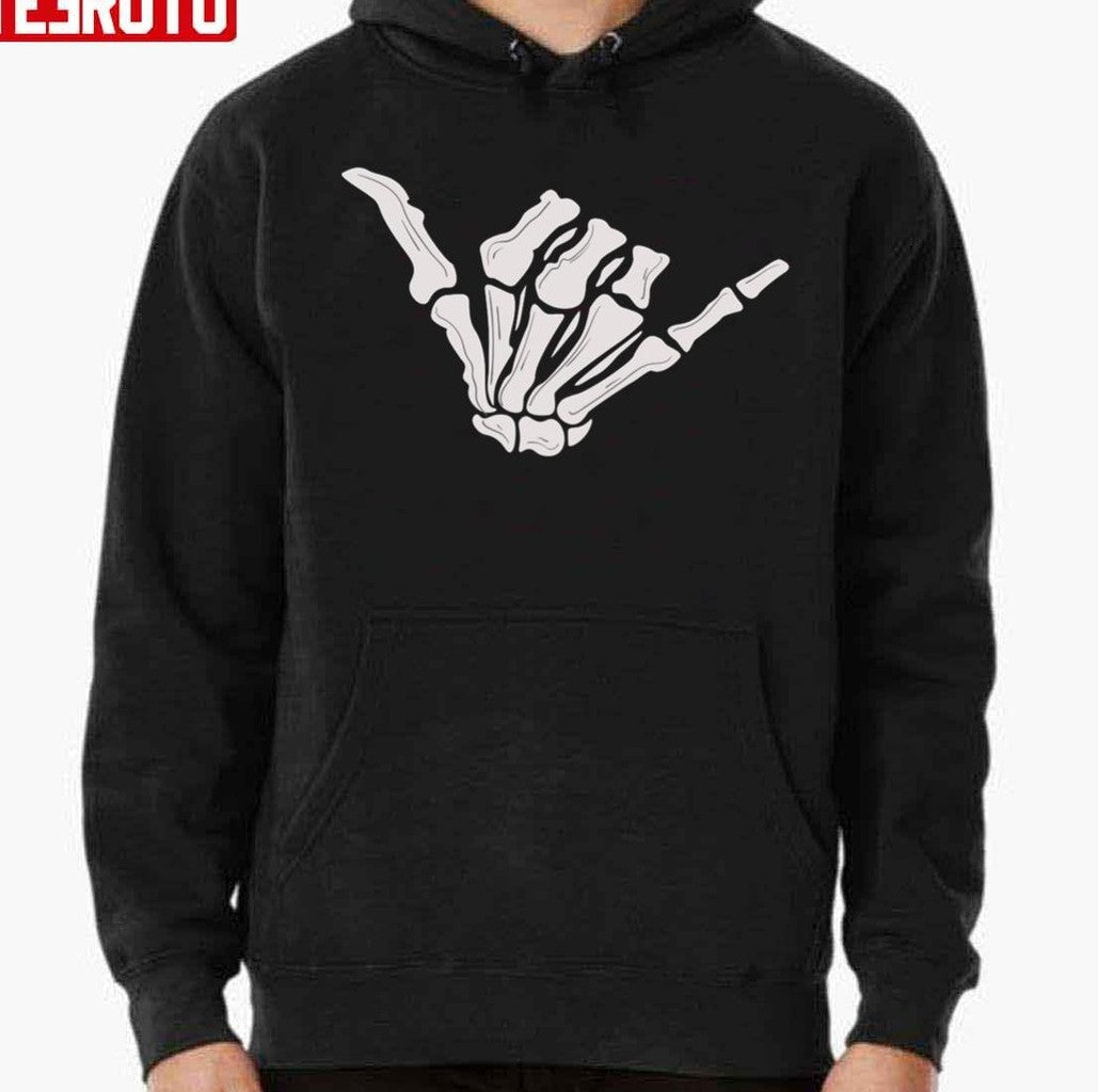 Shaka Skull Hand Sign Halloween Unisex T-Shirt