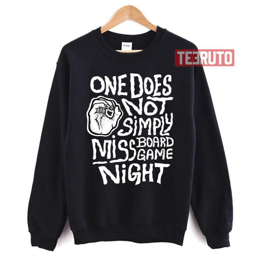 One Does Not Simply Miss Board Game Night Dark Unisex T-Shirt