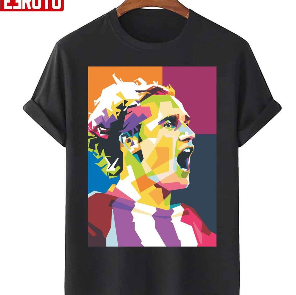 Antoine Griezmann In Popart Portrait Style Unisex T-Shirt