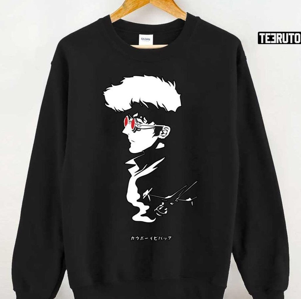 Black And White Design Spike Spiegel Cowboy Bebop Unisex T-Shirt
