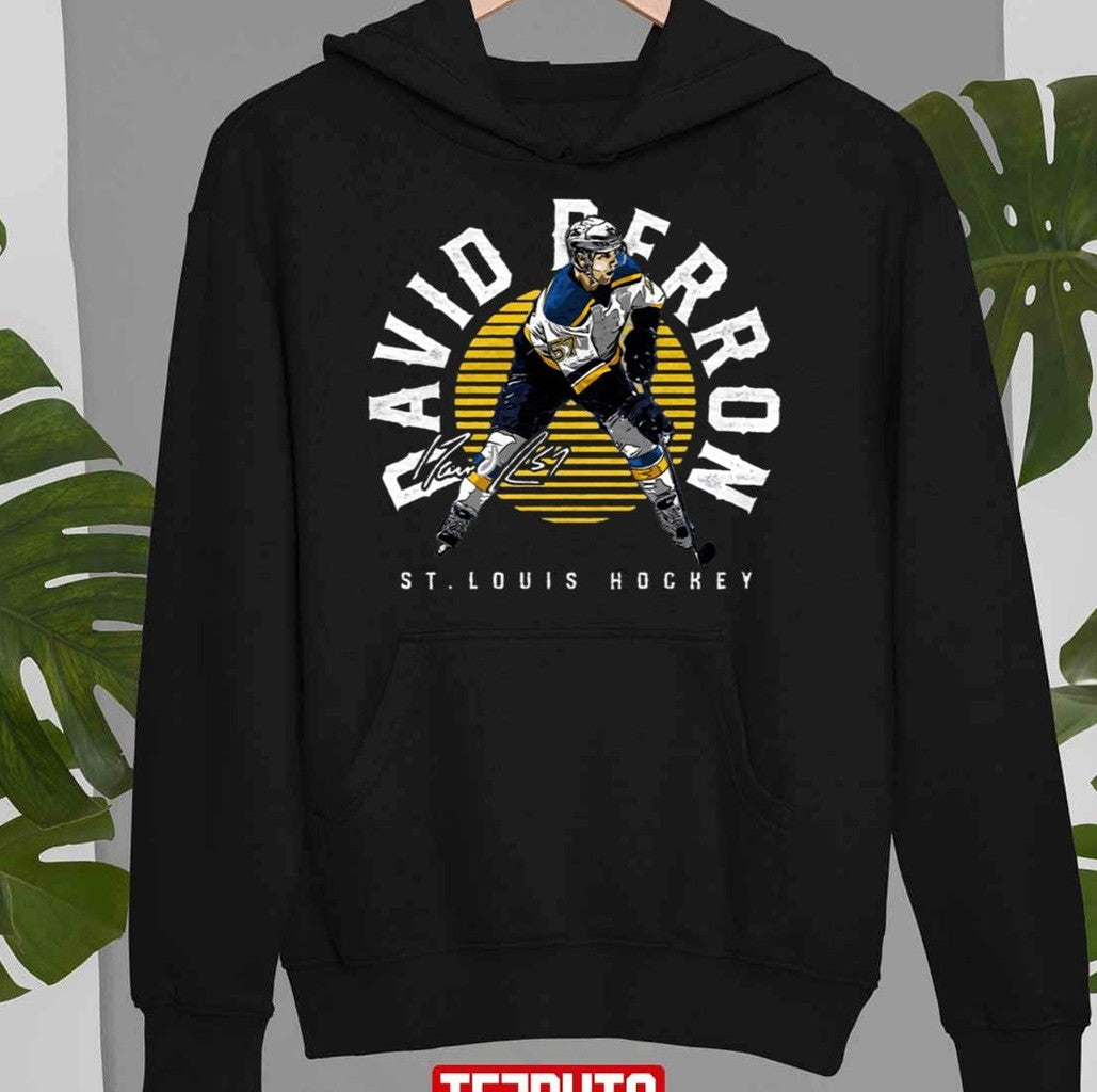 Round David Perron Emblem Unisex Hoodie