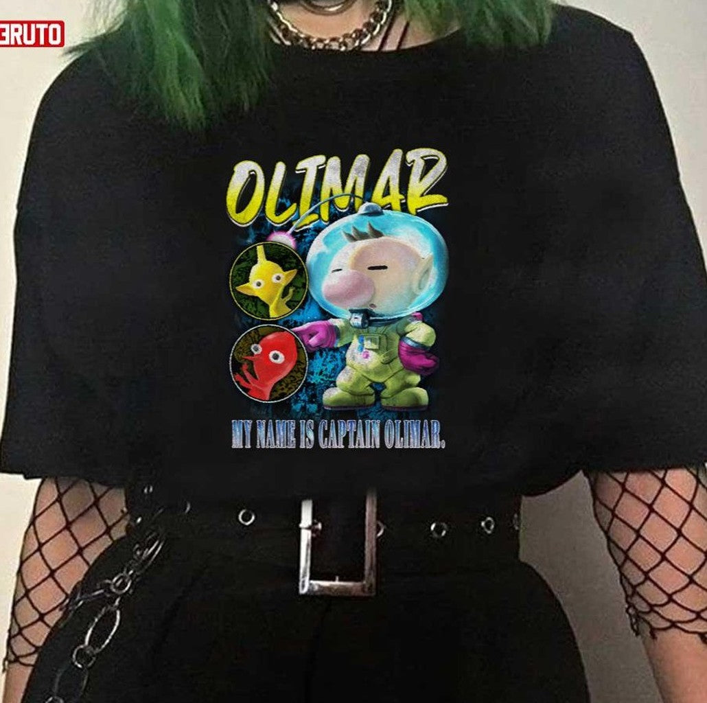 Olimar My Name Is Captain Olimar Smash Bros Vintage Graphic Unisex T-shirt