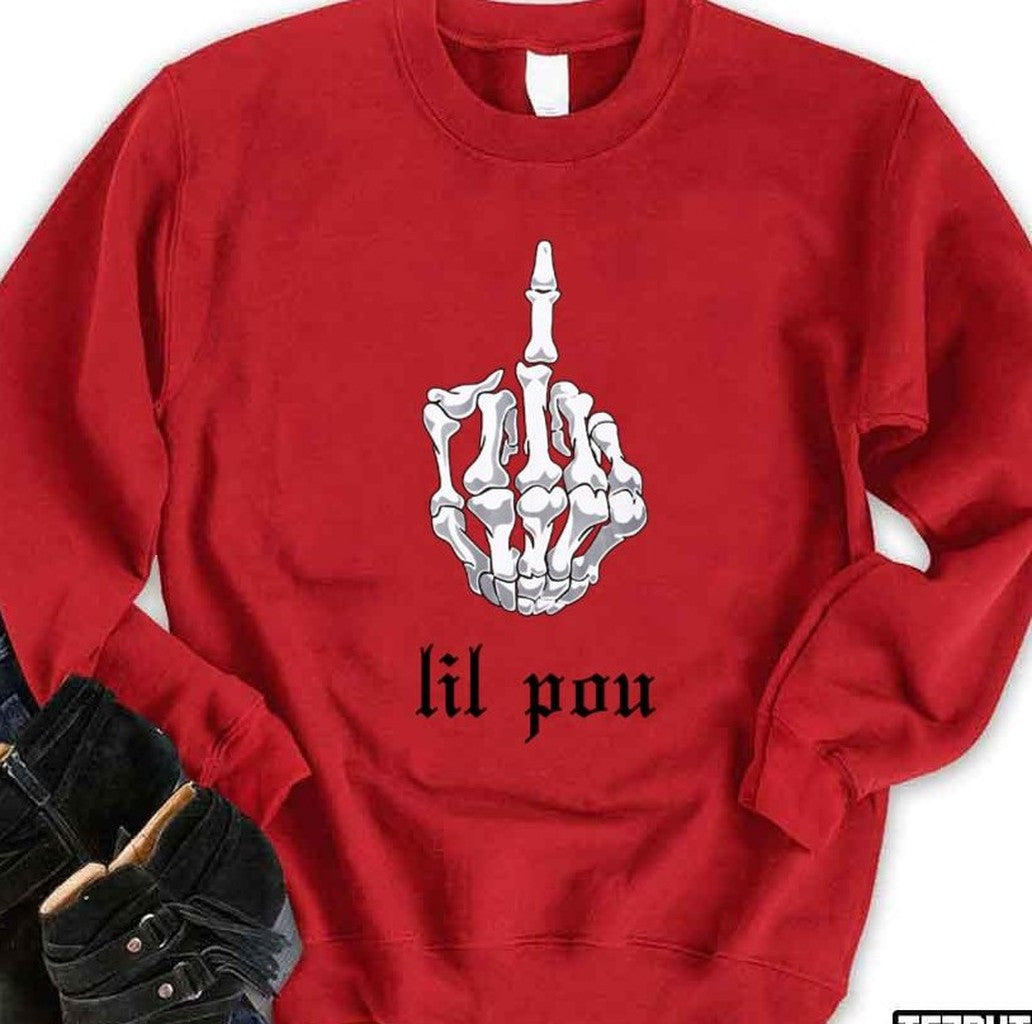 Pouya Lil Pou Middle Finger Unisex Sweatshirt