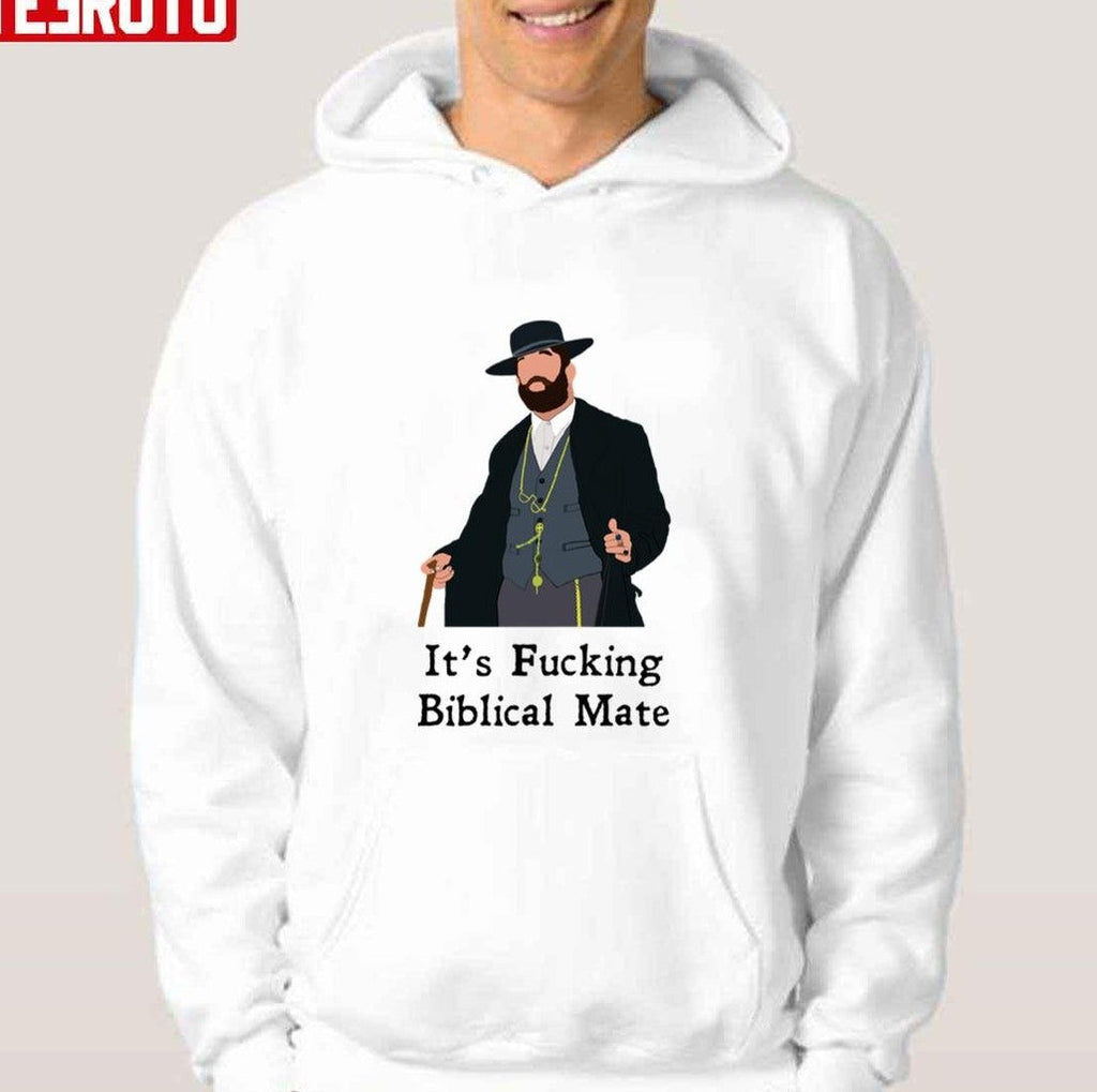 Biblical Black It's Fucking Biblical Mate Peaky Blinders Unisex Hoodie