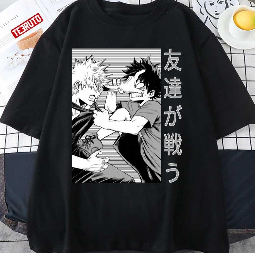 Bakugo And Midoriya My hero Academia Boku No Hero Academia Unisex T-shirt