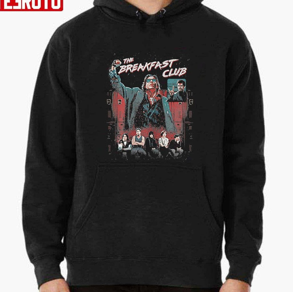Retro The Breakfast Club Group Shot Painted Distressed Unisex T-shirt