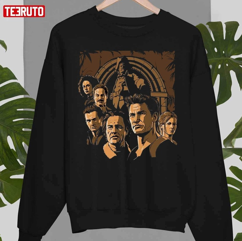 Movie Uncharted All Characters Unisex T-Shirt