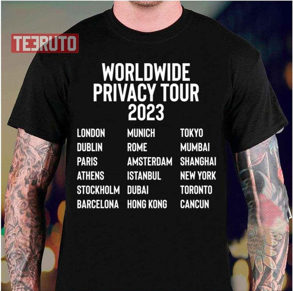 2023 Worldwide Privacy Tour Unisex T-Shirt