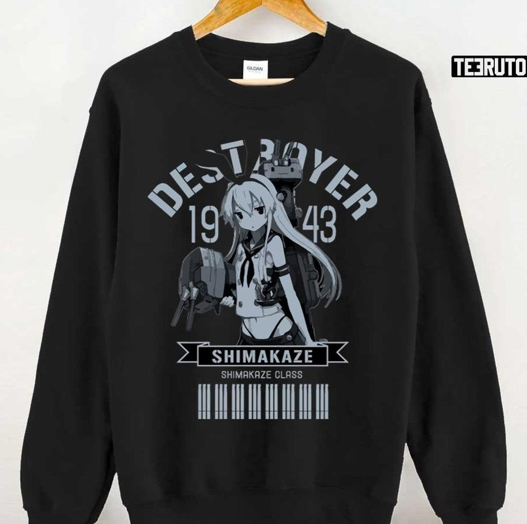 Shimakaze Destroyer 1943 Kancolle Unisex T-Shirt