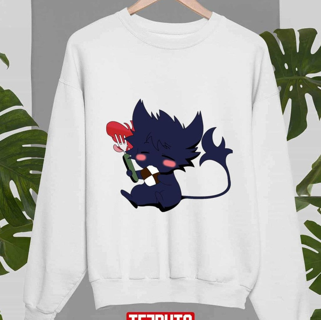 Servamp Kuro Cute Eating Unisex Sweatshirt
