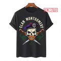 Skull Crest Badge Dirk Clan Montgomery Scottish Unisex T-Shirt