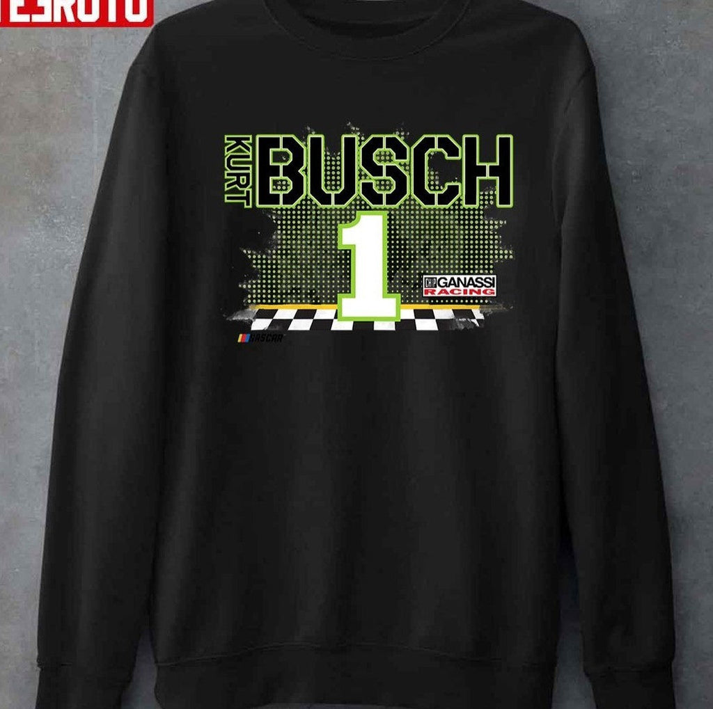 Nascar Kurt Busch Racing Flags Unisex T-Shirt