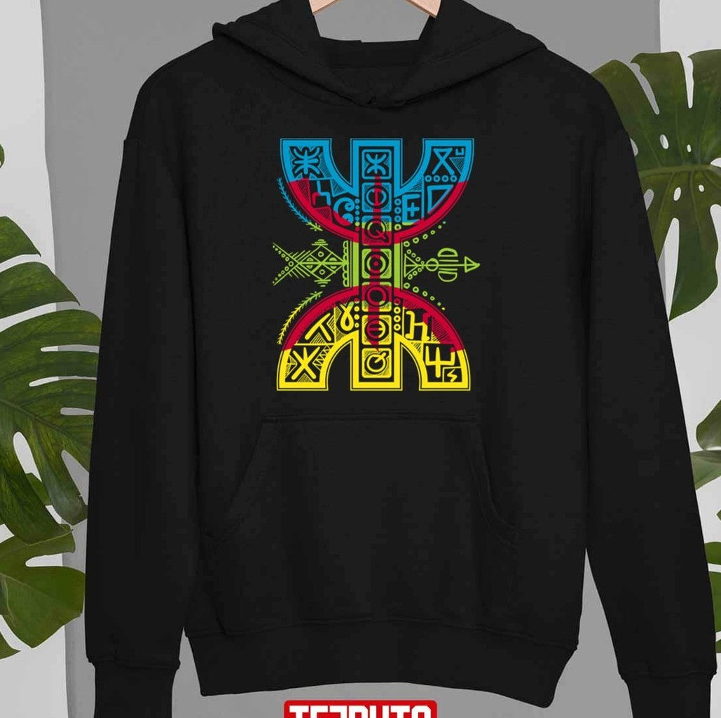 Berber Flag With Yaz Amazigh Symbol! Proud Tamazight People Unisex T-Shirt