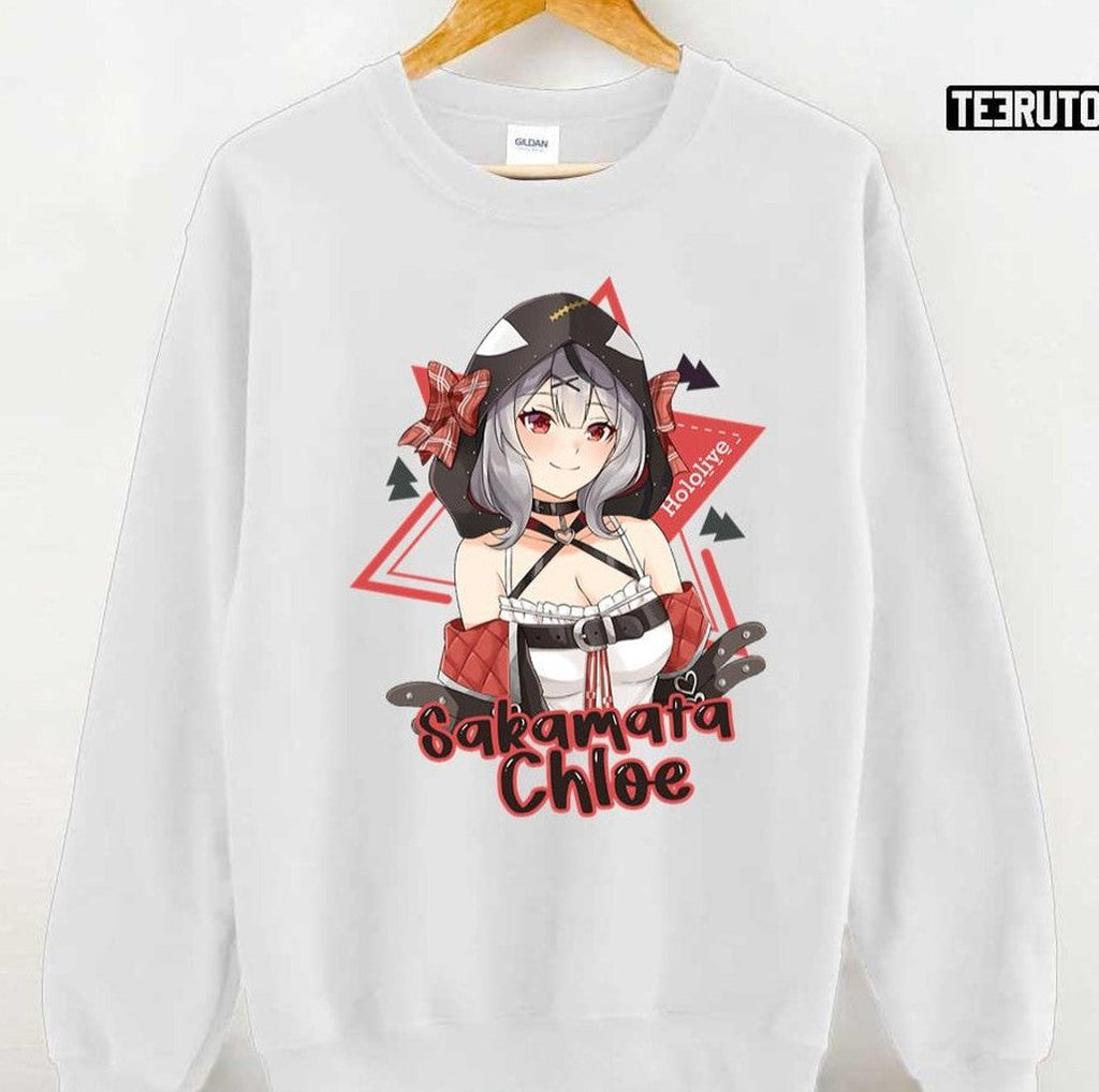 Sakamata Chloe Hololive Red Girl Unisex T-Shirt