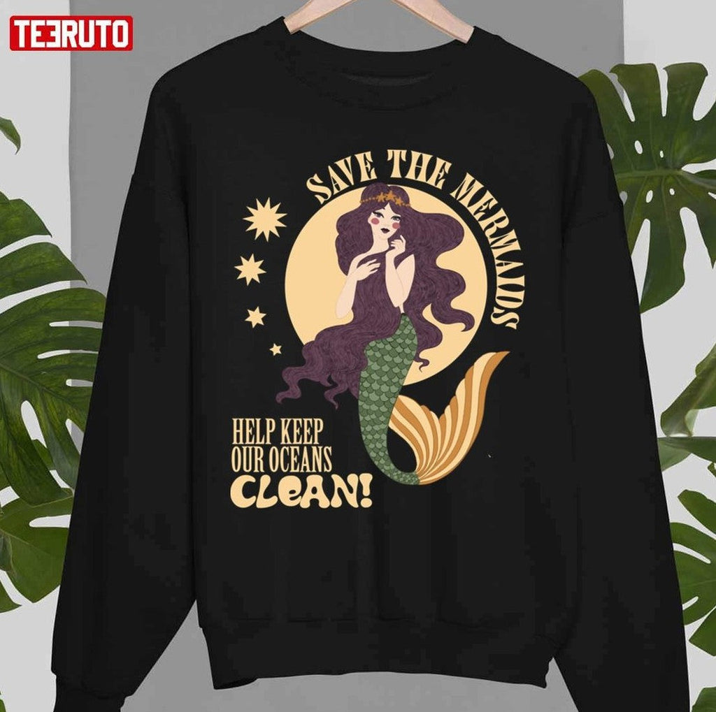 Save The Mermaids Keep Our Oceans Clean Unisex T-Shirt