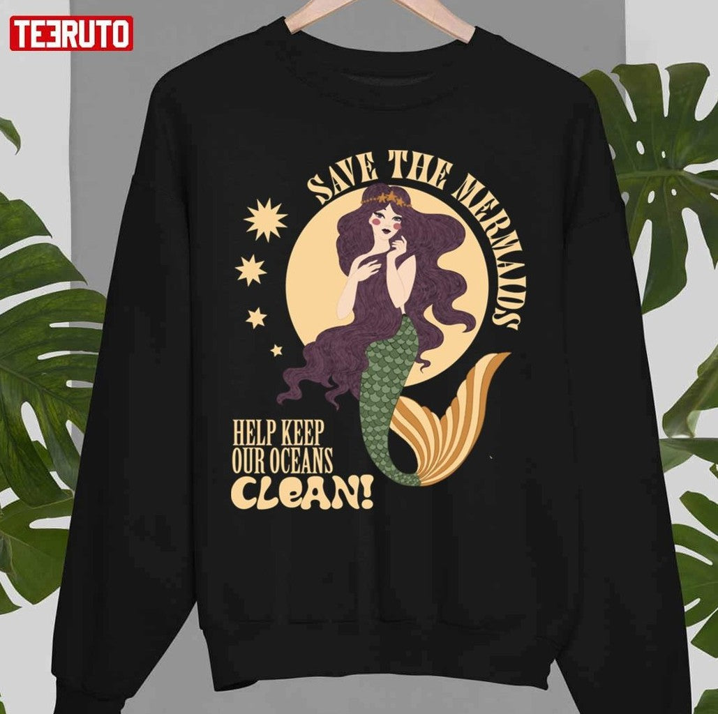 Save The Mermaids Keep Our Oceans Clean Unisex T-Shirt