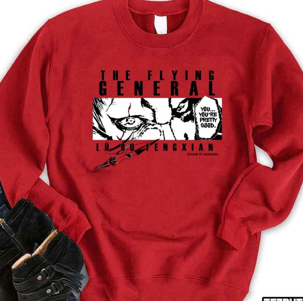 The Flying General Shuumatsu No Valkyrie Lu Bu Record Of Ragnarok Unisex Sweatshirt