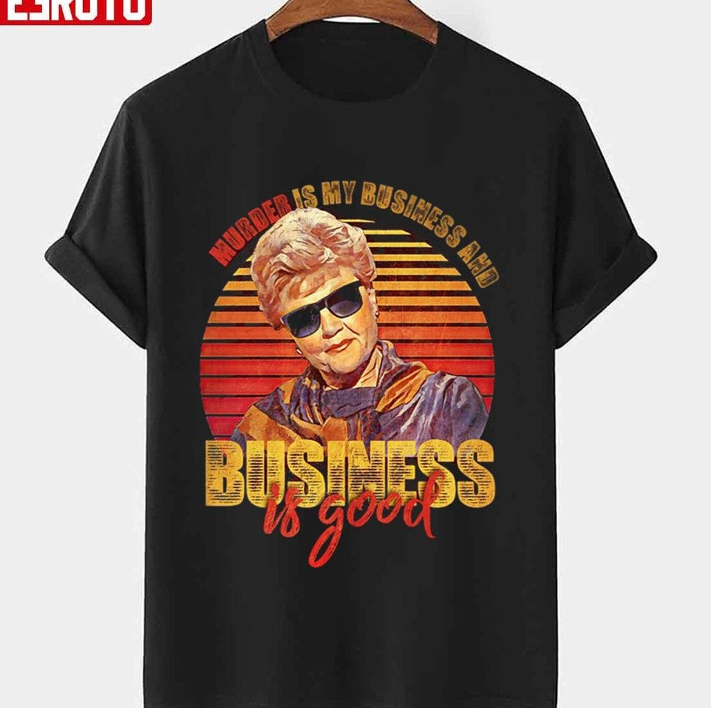 Angela Lansbury Vintage Murder Is My Business Is Good Gifts Unisex T-shirt