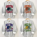 Vintage All Teams Football Sport Grey Sweatshirt, Hometown Football Sweatshirt, Football Thowback Vintage All Teams Sweatshirt, Vintage Graphic Sweats