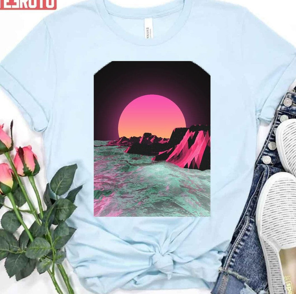 80's Sunset Sun Rise Vapor Unisex T-Shirt