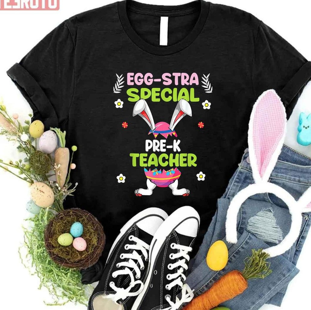 Teacher Easter Day Funny Rabbit Bunny Women T-Shirt