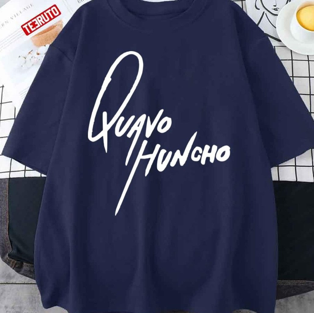 Quavo Huncho Merchandise White Text Unisex Sweatshirt