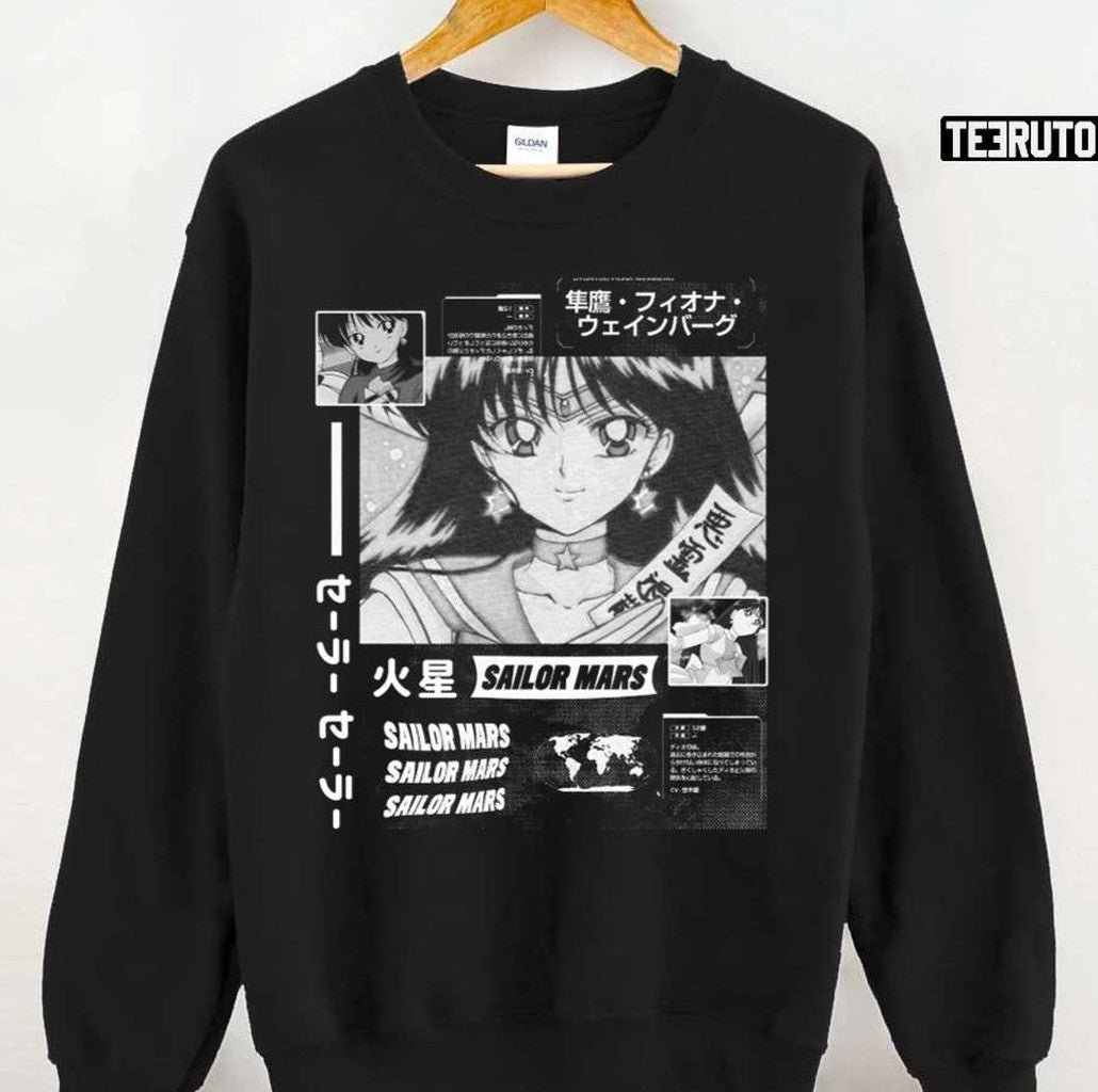 Sailor Mars Vintage Anime 90s Unisex Sweatshirt